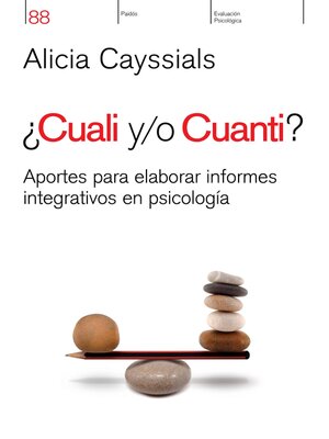 cover image of ¿Cuali y/o cuanti?